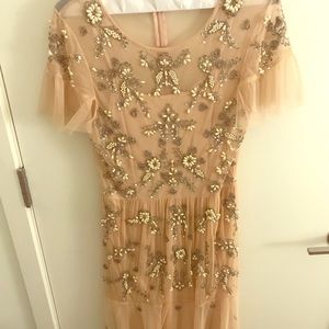 Beaded delicate midi dress